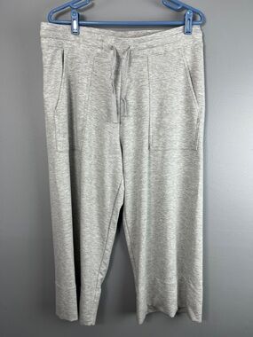 Quince Light Gray Wide-Leg Sweatpants